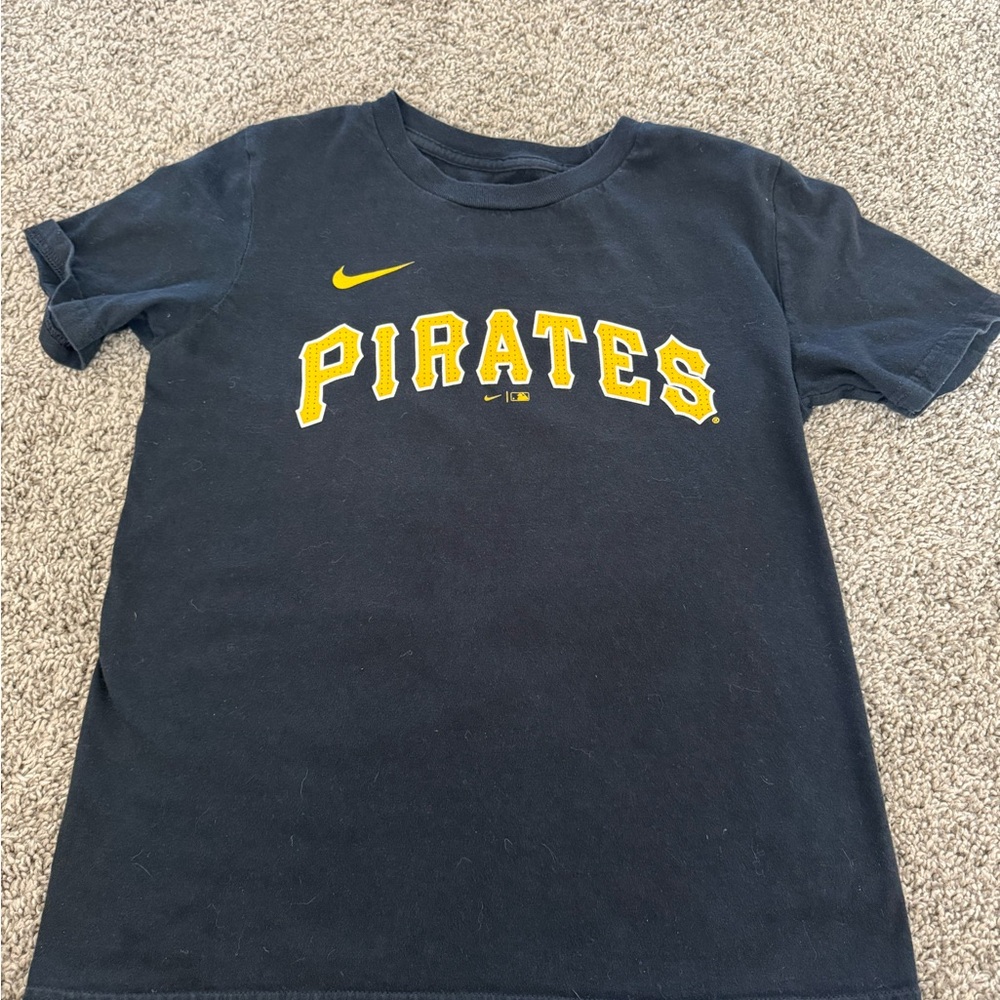 Nike Kids Black and Yellow Pirates Tee